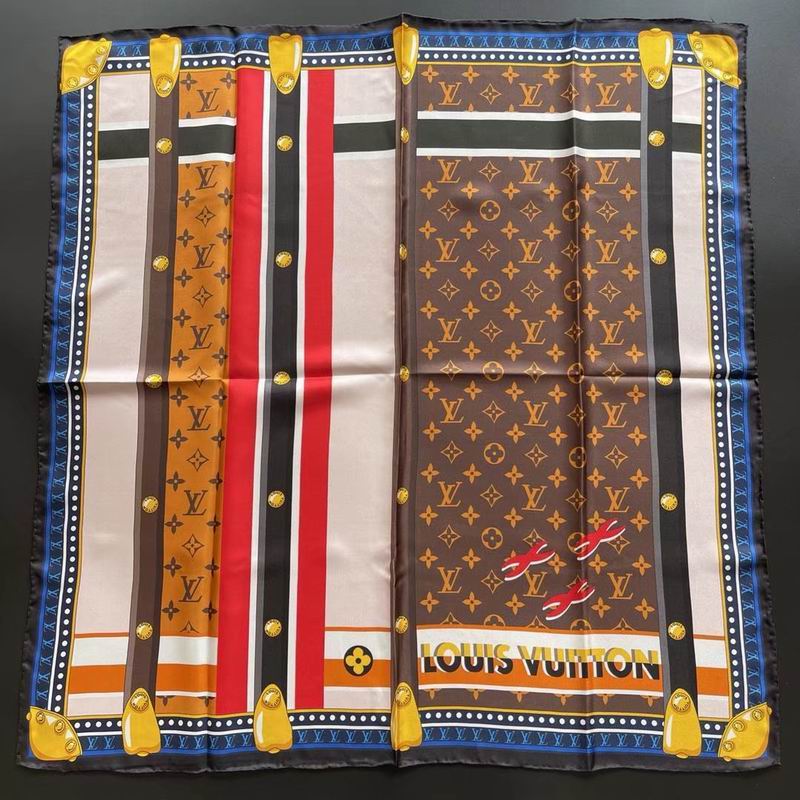 LV silk scarf 90X90cm E17 (9)
